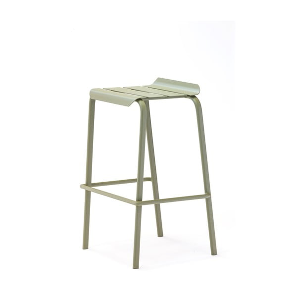 Зелени градински бар столове в комплект от 4 бр. метални Alicante – Ezeis