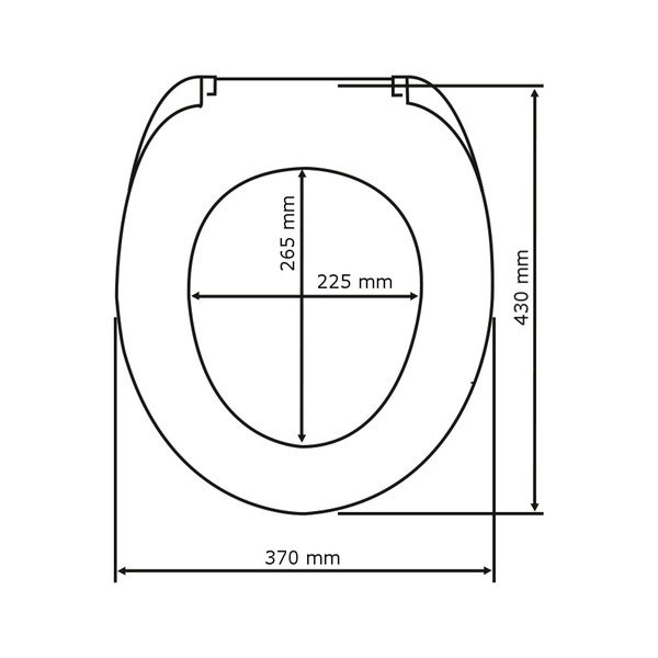 Тоалетна седалка , 43 x 37 cm Bavarian Hearts - Wenko-image-3