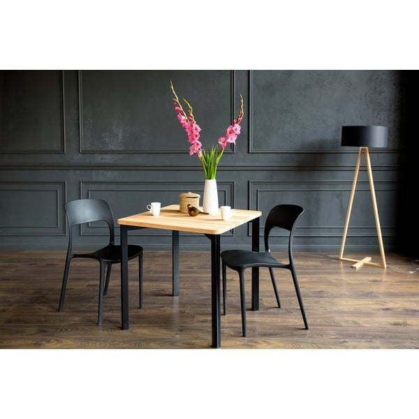 Черна маса за хранене TRIVENTI, 80 x 120 cm - Ragaba-image-3