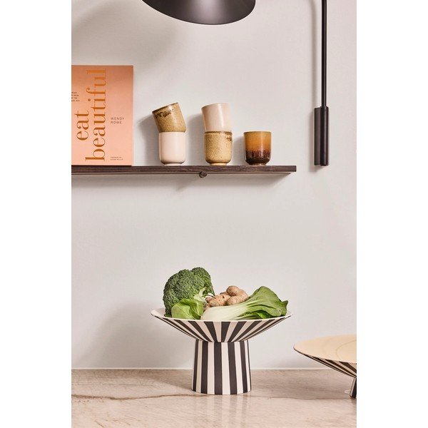 Черно-бял/бежова глинена купа ø 30 cm Toppu – OYOY Living Design-image-1