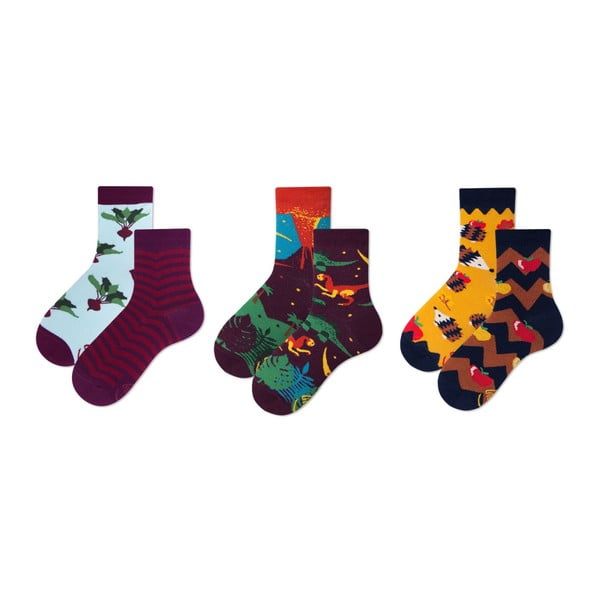 Комплект от 3 чифта детски чорапи Beetroots, размер 23-26 - Many Mornings
