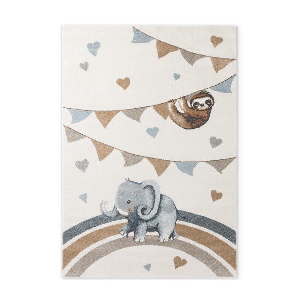 Кремав детски килим 120x170 cm Walk like an Elephant Rainbow Party – Villeroy&Boch