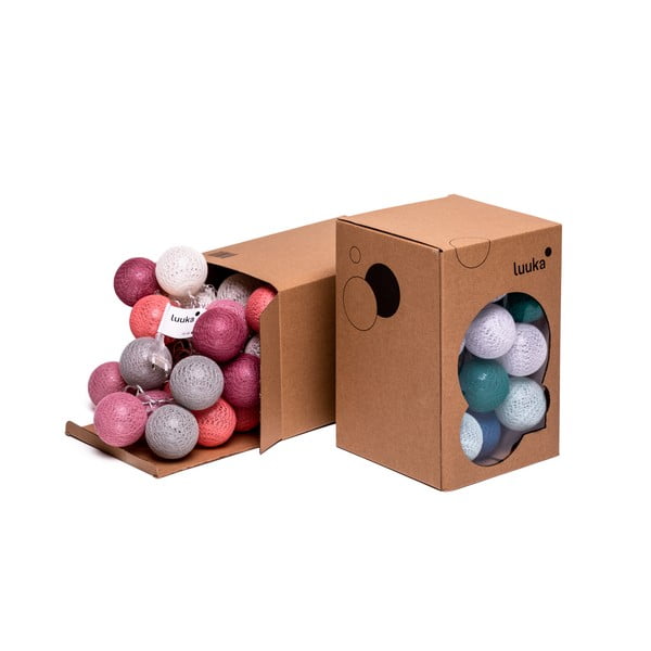 Кафява светлинна верига с LED крушки , 15 лампички - LUKKA-image-2