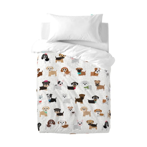 Детска памучна завивка и възглавница Кучета, 100 x 120 cm - Mr. Fox