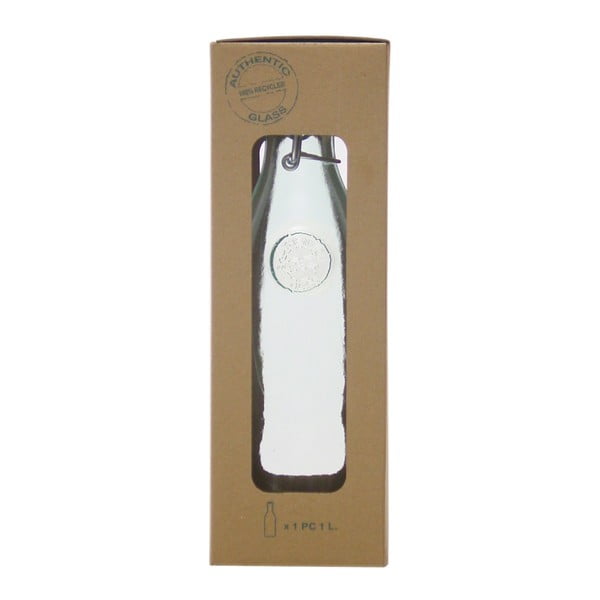 Бутилка с капачка от рециклирано стъкло, 1 л Authentic - Ego Dekor-image-1