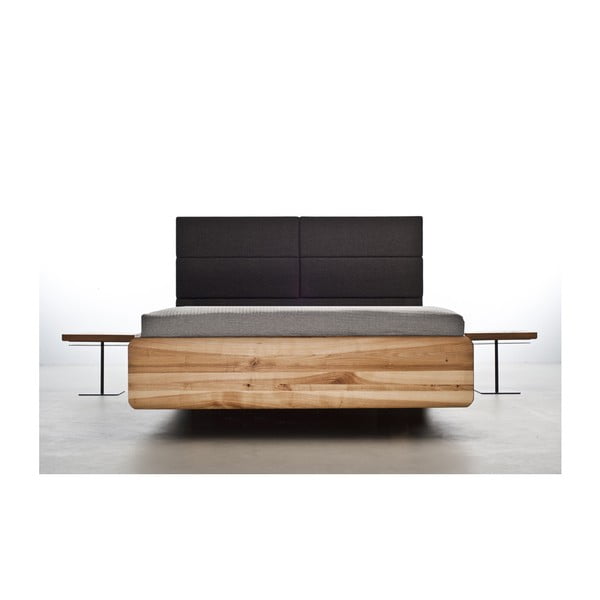 Postel z olejovaného jasanového dřeva Mazzivo Boxspring, 120 x 210 cm-image-1