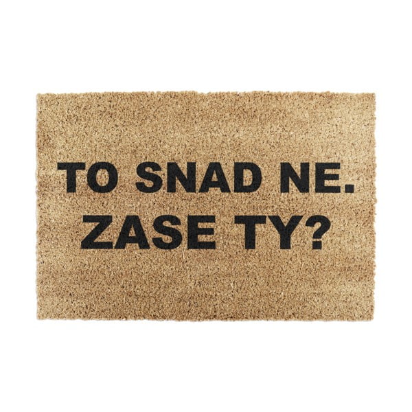 Изтривалка от кокосови влакна 40x60 cm Zase Ty? – Artsy Doormats