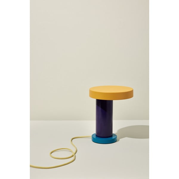 Лилава LED затъмняваща се настолна лампа (височина 25 cm) Magic – Hübsch-image-1