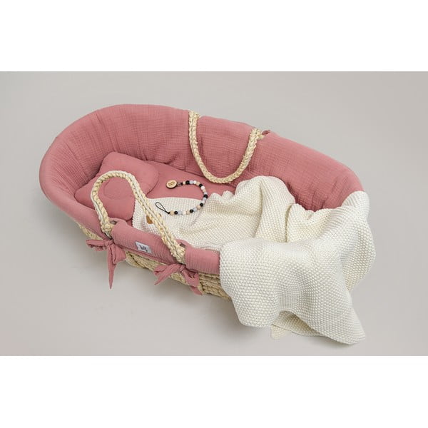 Розов кош за мосю със стойка Meeko - BELLAMY-image-1