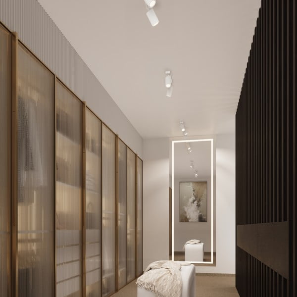 Бял прожектор 6,5x30 cm Gleam – Sollux-image-2