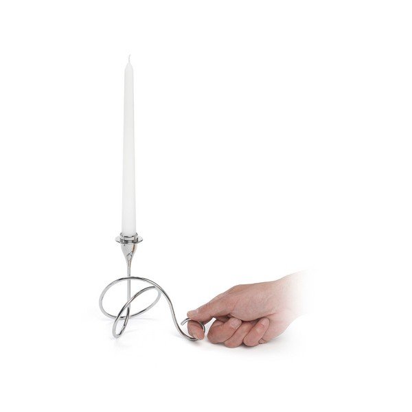 Svícen Finger Loop, lesklý chrom-image-1
