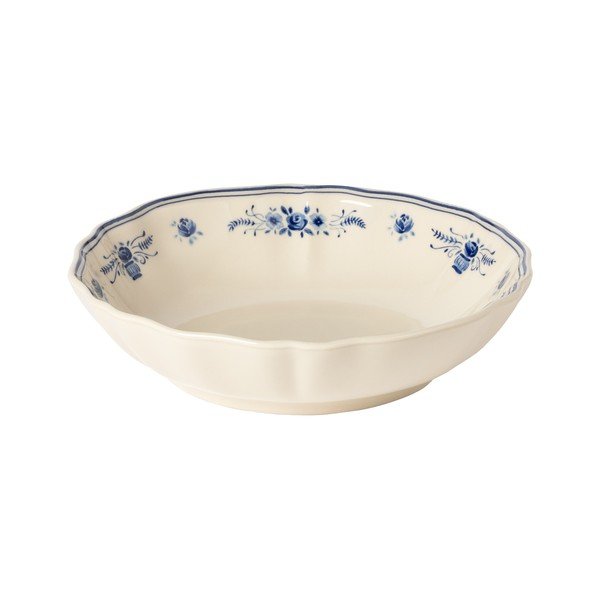 Синя/бежова глинена чиния за сервиране ø 23 cm Vila – Costa Nova-image-2