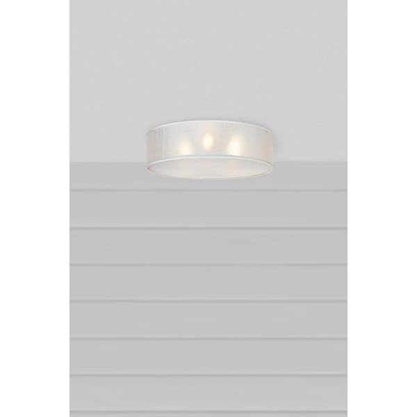 Бяло осветително тяло за таван с текстилен абажур Haru – Markslöjd-image-1