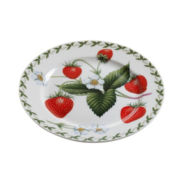 Talířek z kostního porcelánu Maxwell & Williams Orchard Fruits Strawberry, ⌀ 20 cm