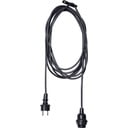 Черен кабел с конектор за крушка, дължина 2,5 м Ute - Star Trading