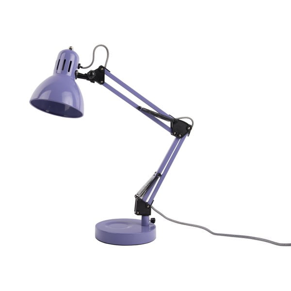 Лилава настолна лампа с метален абажур (височина 52 cm) Funky Hobby – Leitmotiv