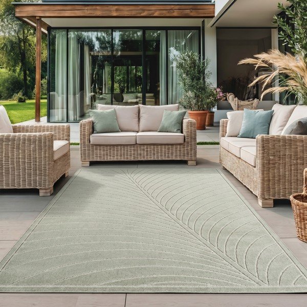 Зелен килим за открито и закрито 80x150 cm Nova 1204 – Ayyildiz Carpets-image-1