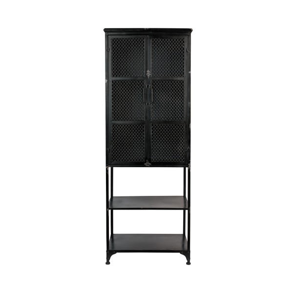 Черен метален шкаф 60x161 cm Denver - Dutchbone