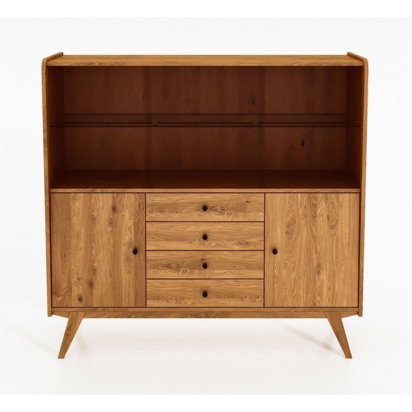 Витрина от дъб 160x154 cm Retro - The Beds-image-2