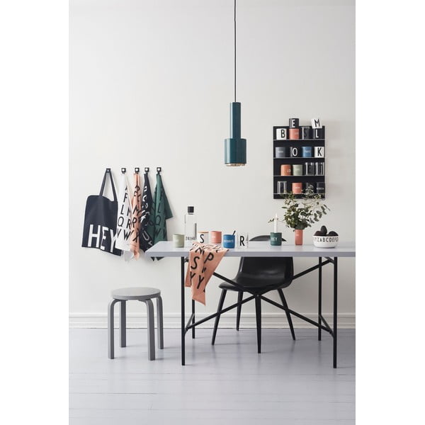 Тъмносива порцеланова чаша 300 ml Work – Design Letters-image-3