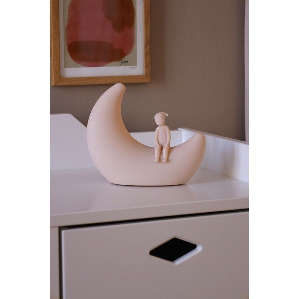 Светлорозова детска нощна лампа Moon Shell – Cam Cam Copenhagen-image-1