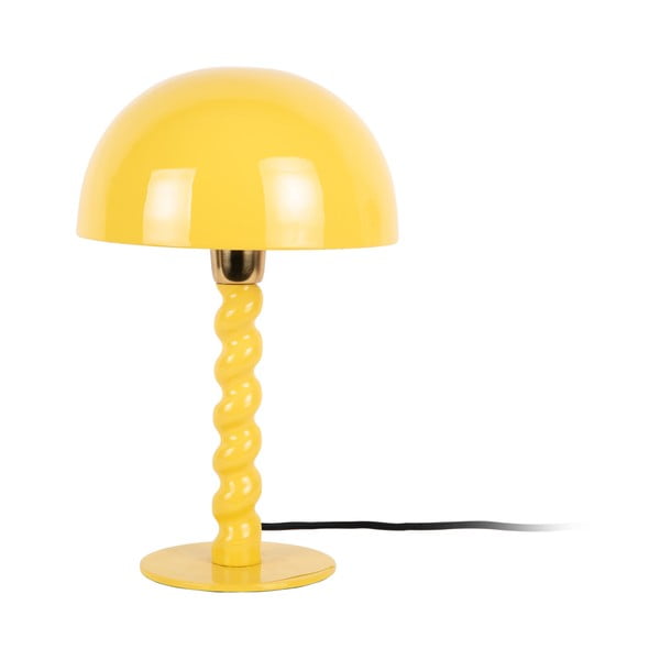 Жълта настолна лампа с метален абажур (височина 39 cm) Prisa – Leitmotiv