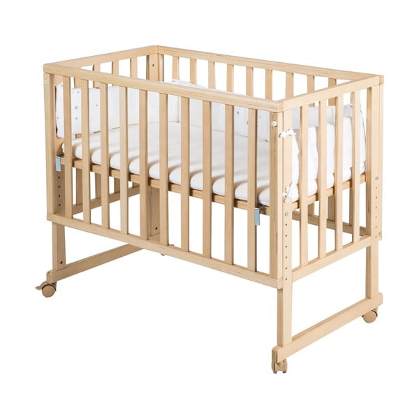 Детско креватче на колелца 90x45 cm естествено Star Magic – Roba-image-2