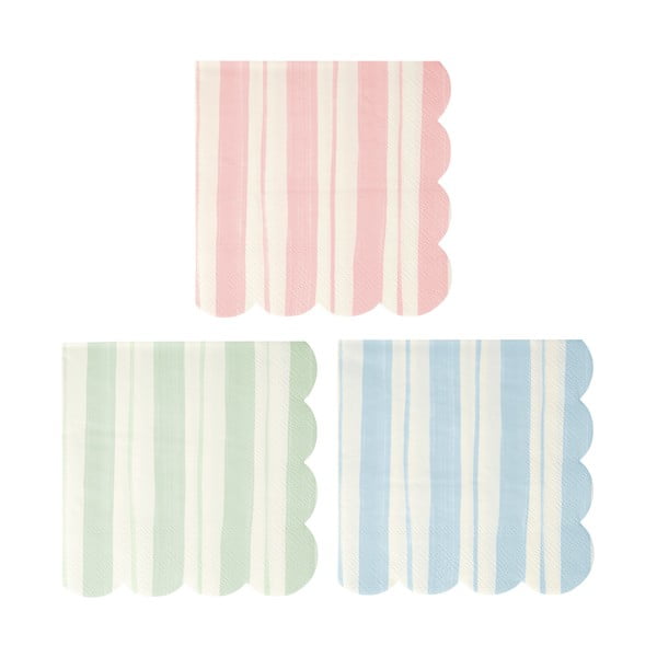 Хартиени салфетки в комплект 16 бр. Ticking Stripe – Meri Meri