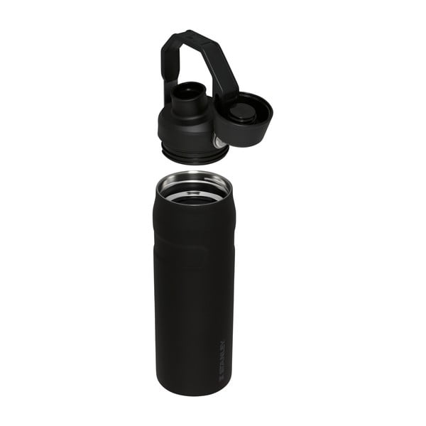 Черна термо бутилка от неръждаема стомана 700 ml IceFlow™ Bottle Fast Flow Black – Stanley-image-3