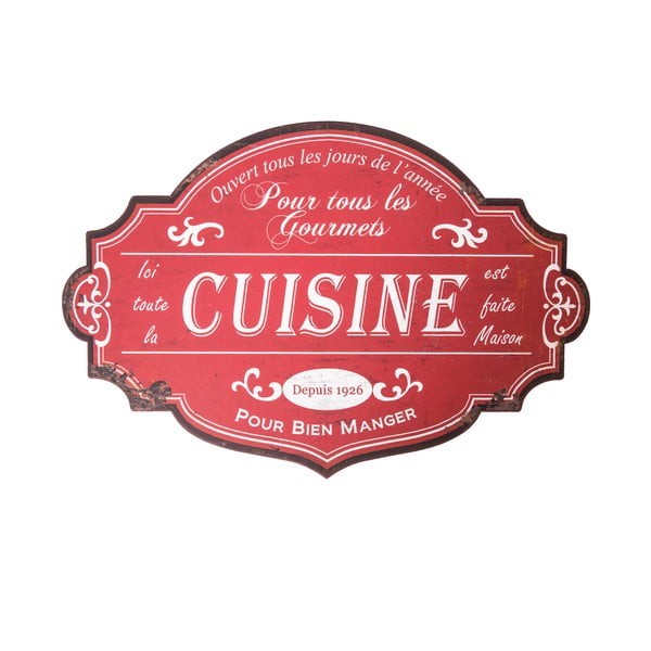 Метална табела 51x34 cm Cuisine – Antic Line