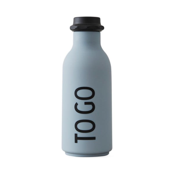 Синя бутилка за вода , 500 ml To Go - Design Letters