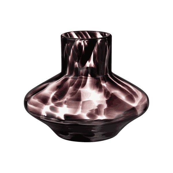 Кафява стъклена ръчна изработка ваза (височина 28 cm) Glom – noo.ma