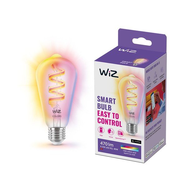 Smart крушка с нажежаема жичка  E27, 6 W – WiZ