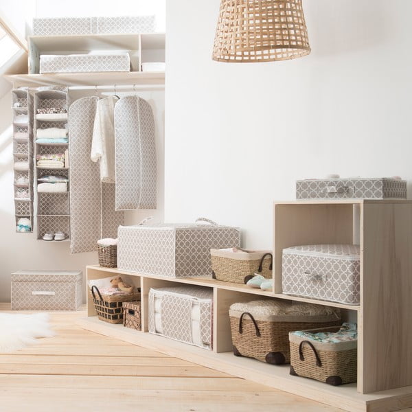 Бежова кутия за съхранение с цип, дължина 46 cm Madison - Compactor-image-3