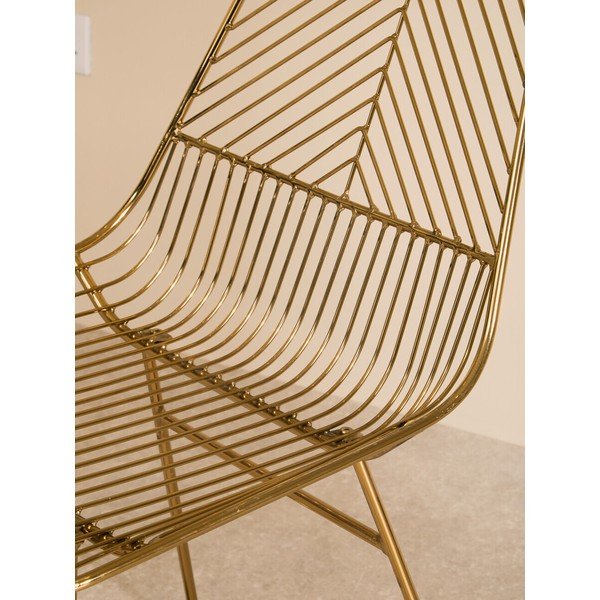 Метален трапезен стол в златист цвят District – Premier Housewares-image-4
