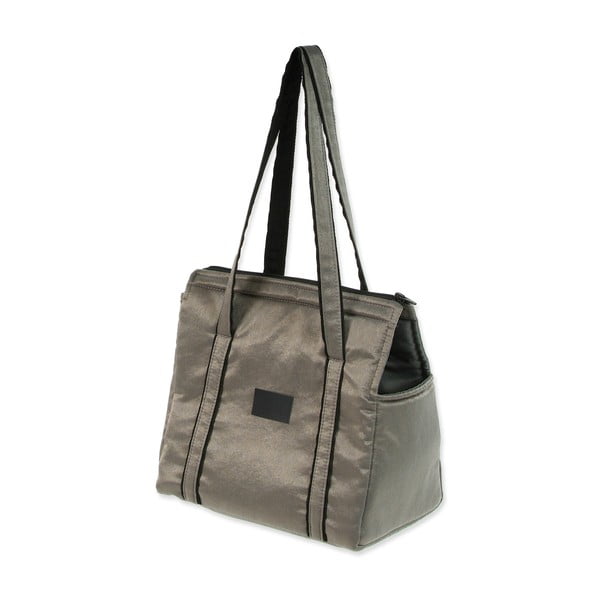 Чанта за транспортиране за куче в сребрист цвят Dog Fantasy Platinum – Plaček Pet Products