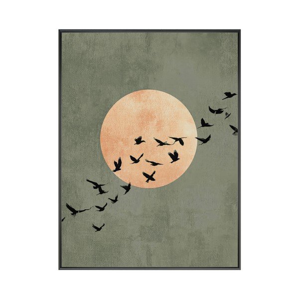 Печатна картина с включена рамка 60x80 cm Midnight Flight – Styler