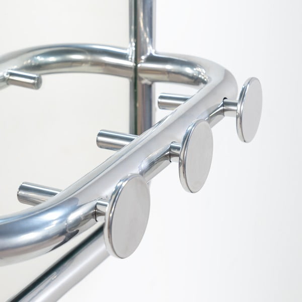 Метален панел за окачване в сребрист цвят 35x60x11 cm Retro – Spinder Design-image-3