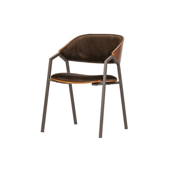 Комплект от 2 кафяви трапезни стола Velvet Clan - BePureHome-image-2
