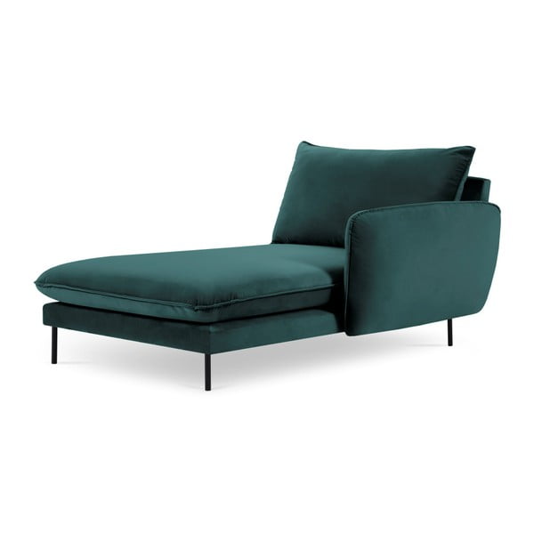 Петролнозелено кадифено кресло за отдих, десен ъгъл Vienna - Cosmopolitan Design-image-2
