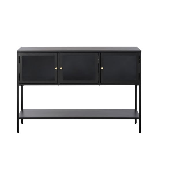 Черна метална витрина 88x132 cm Carmel - Unique Furniture