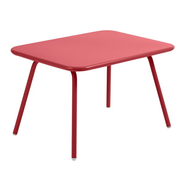Sytě červený dětský stůl Fermob Luxembourg