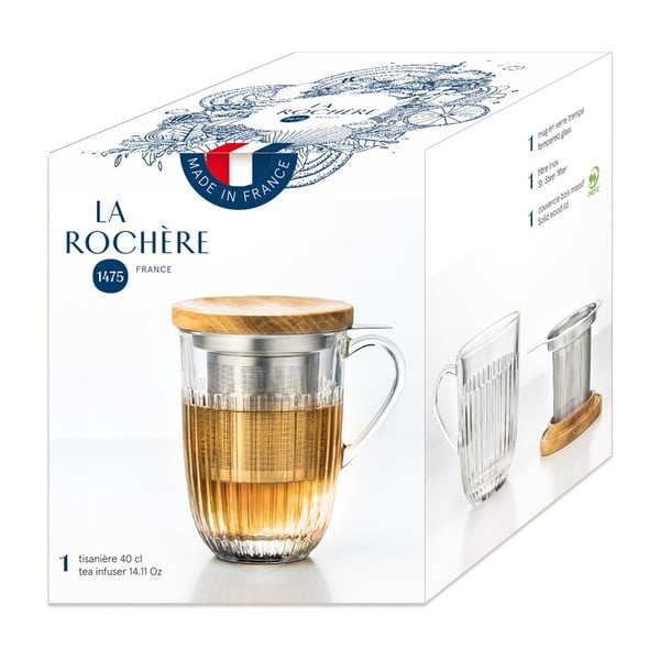 Стъклена чаша с цедка 280 ml Ouessant - La Rochére-image-2