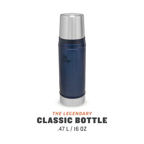Син термос с чаша 470 ml - Stanley-image-4