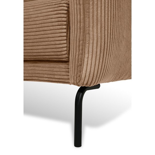 Светлокафяв диван от рипсено кадифе 212 cm Venray – Scandic-image-4