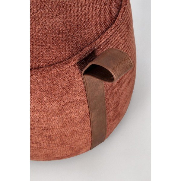 Теракотена шенилова табуретка Anila – Bizzotto-image-1