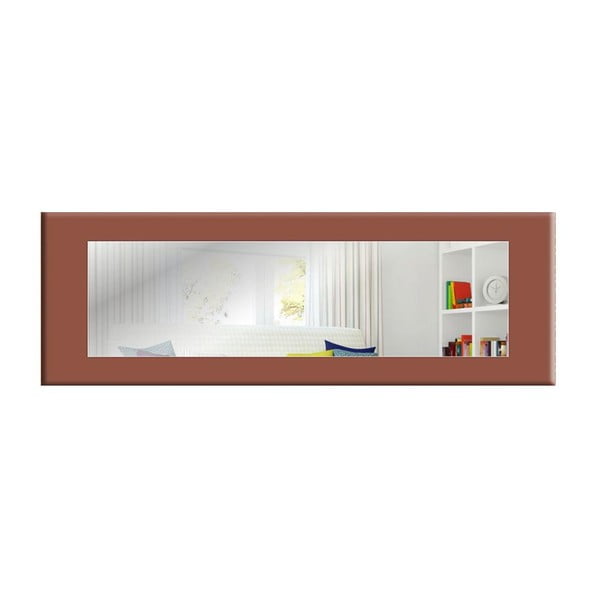 Стенно огледало с кафява рамка Eve, 120 x 40 cm - Oyo Concept