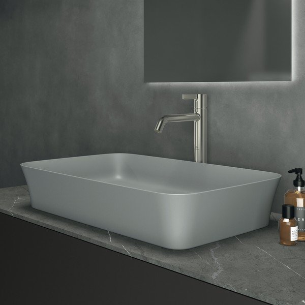 Светлосива керамична мивка 65x40 cm Ipalyss – Ideal Standard-image-1