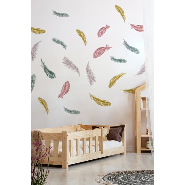 Детско легло от масивен бор в естествен цвят 90x140 cm Mila CP – Adeko-image-2