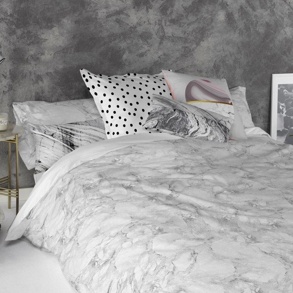 Sada 2 bavlněných povlaků na polštář Blanc Essence Marble, 50 x 75 cm-image-2